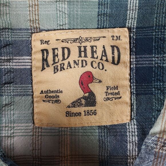 ed Head Brand Co Shirt XL — Short‑Sleeve Cotton Plaid Outdoor Button‑Up - Picture 4 of 13